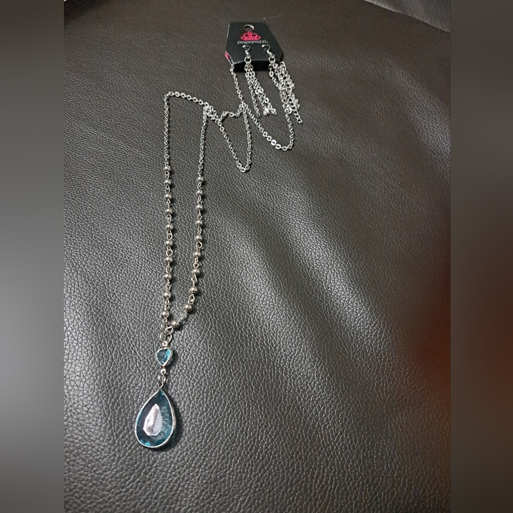 Blue stone necklace